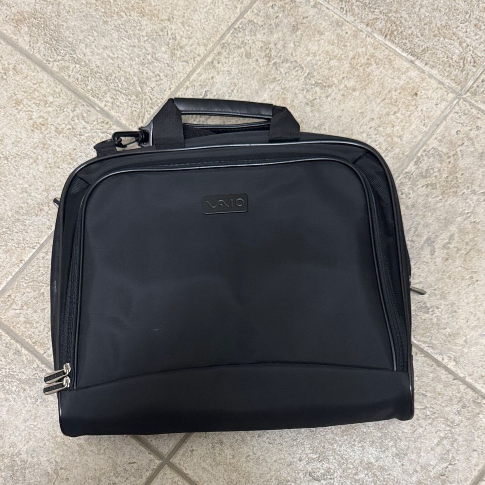 Vaio Black Laptop Bag for Men